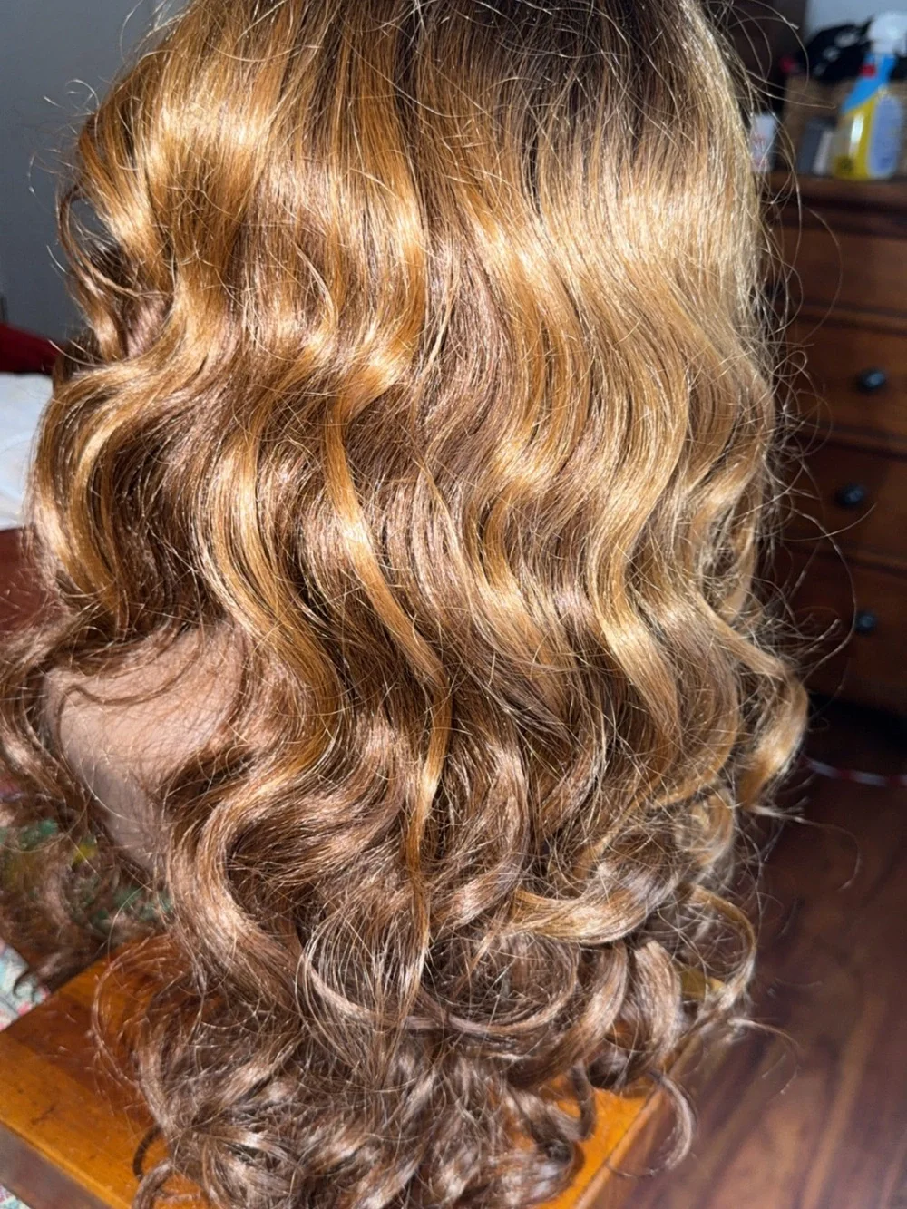 Beverly Johnson Wavy Lace Front Wig - Dark Brown with Honey Highlights